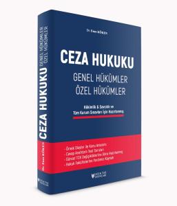 Ceza Hukuku Genel Hükümler/Özel Hükümler Ceza Hukuku Genel Hükümler/Özel Hükümler