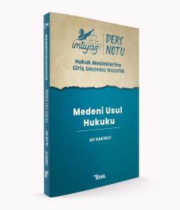 İmtiyaz Ders Notları HMGS Medeni Usul Hukuku