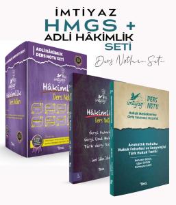 İMTİYAZ HMGS+Adli Hâkimlik Ders Notları Özel Set - 2 İMTİYAZ HMGS+Adli Hâkimlik Ders Notları Özel Set - 2