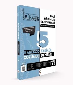 Müessir Adli Hakimlik Denemeleri- KAREKOD- CEVAPLI / 2024 Müessir Adli Hakimlik Denemeleri- KAREKOD- CEVAPLI / 2024