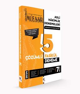Müessir Adli Hakimlik Denemeleri- ÇÖZÜMLÜ/ 2024 Müessir Adli Hakimlik Denemeleri- ÇÖZÜMLÜ/ 2024