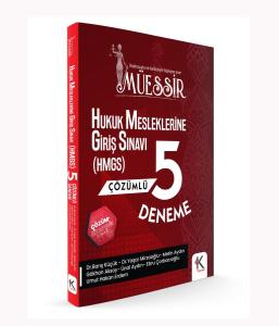 MÜESSİR Hukuk Mesleklerine Giriş Sınavına (HMGS) Hazırlık 5 Deneme Çözüm Kitapçıklı MÜESSİR Hukuk Mesleklerine Giriş Sınavına (HMGS) Hazırlık 5 Deneme Çözüm Kitapçıklı