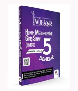 MÜESSİR Hukuk Mesleklerine Giriş Sınavına (HMGS) Hazırlık 5 Deneme- Karekod Çözümlü MÜESSİR Hukuk Mesleklerine Giriş Sınavına (HMGS) Hazırlık 5 Deneme- Karekod Çözümlü