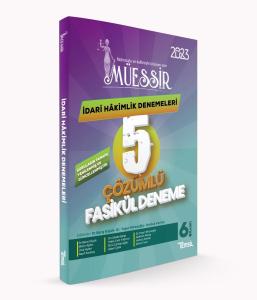 Müessir İdari Hakimlik Denemeleri-ÇÖZÜMLÜ/ 2023 Müessir İdari Hakimlik Denemeleri-ÇÖZÜMLÜ/ 2023