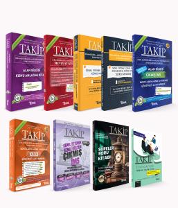 TAKİP İcra Müdürlüğü ve Müdür Yardımcılığı Genel Yetenek-Genel Kültür + Alan Bilgisi 9'lu SET