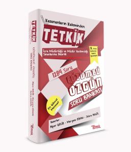 TETKİK İcra Müdürlüğü ve Müdür Yardımcılığı Sınavlarına Hazırlık Çözümlü Soru Bankası