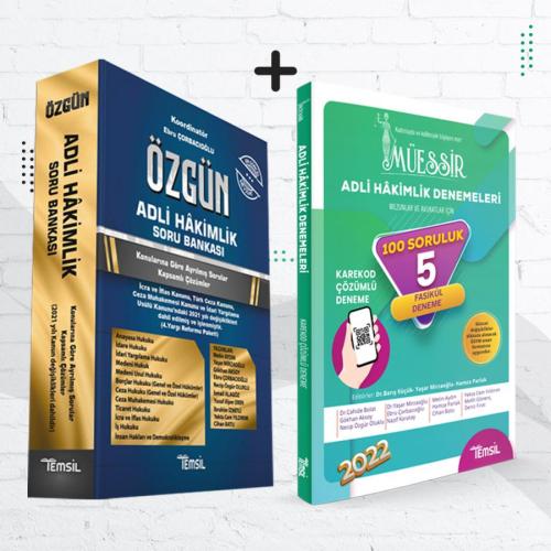 2'li set Özgün Adli Hakimlik Soru Bankası + Müessir Adli Hakimlik Dene