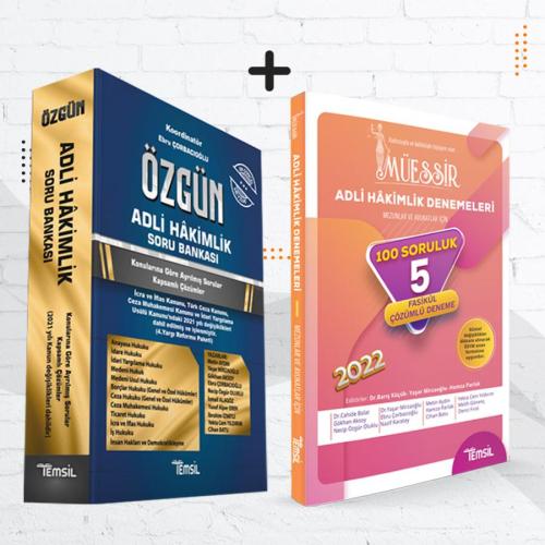 2'li Set Özgün Adli Hakimlik Soru Bankası + Müessir Adli Hakimlik Dene