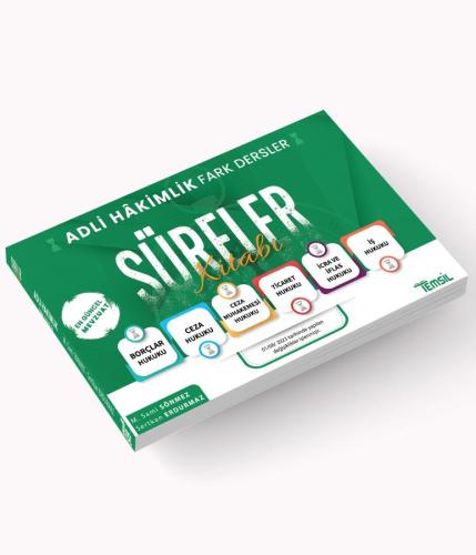 Adli Hakimlik Fark Dersler Süreler Kitabı