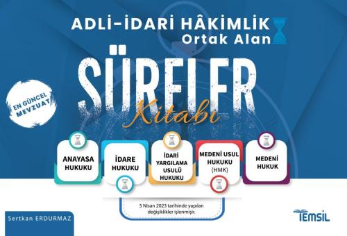 Adli-İdari Hakimlik Ortak Alan Süreler Kitabı