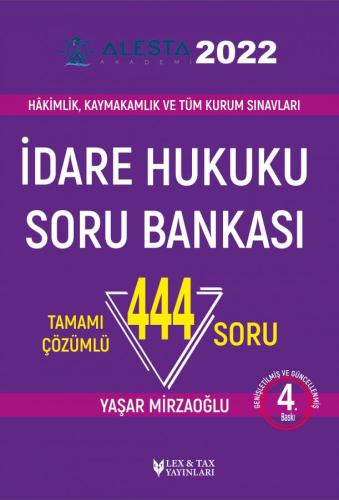 ALESTA İdare Hukuku Tamamı Çözümlü Soru Bankası