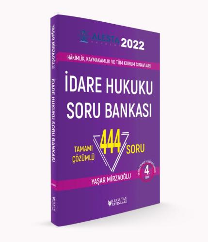 ALESTA İdare Hukuku Tamamı Çözümlü Soru Bankası