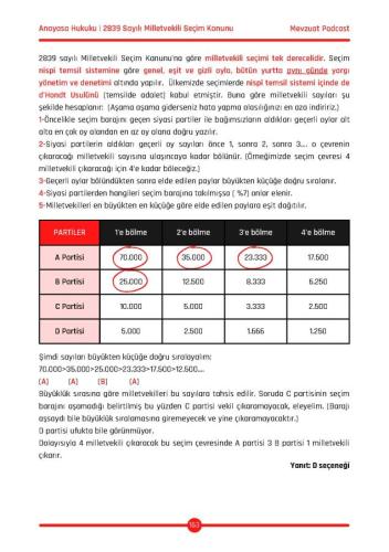 Anayasa Hukuku Çözümlü Soru Bankası