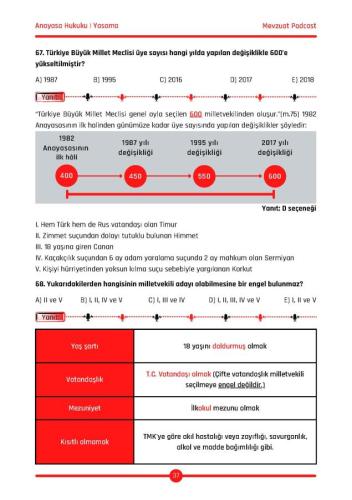Anayasa Hukuku Çözümlü Soru Bankası
