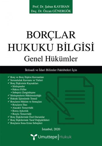 Borçlar Hukuku Bilgisi Genel Hükümler