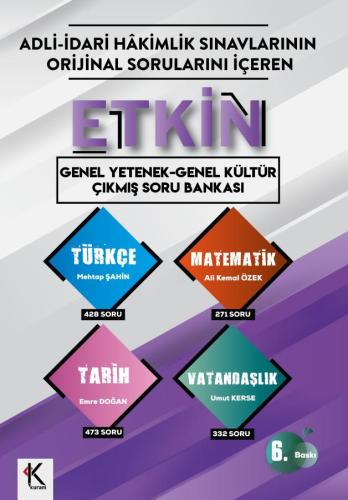 ETKİN Genel Yetenek-Genel Kültür Çıkmış Soru Bankası - 2026