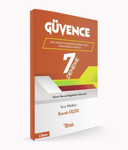GÜVENCE İcra Müdürlüğü ve Müdür Yardımcılığı Sınavlarına Hazırlık 7 Deneme