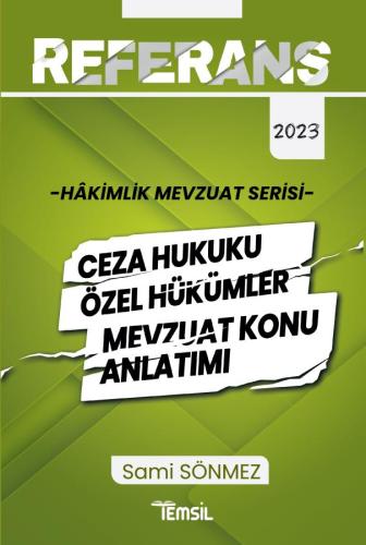 Hâkimlik Ceza Hukuku Özel Hükümler Mevzuat Konu Anlatımı