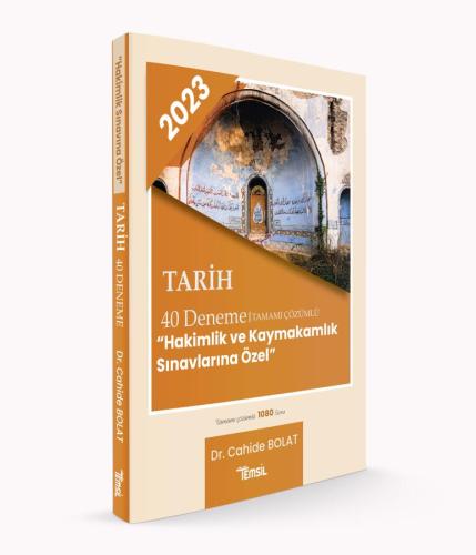 Hakimlik ve kaymakamlık Tarih Tamamı Çözümlü 40 Deneme