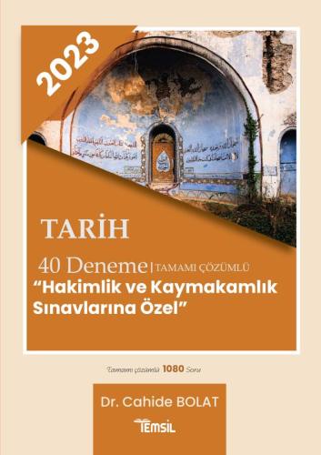 Hakimlik ve kaymakamlık Tarih Tamamı Çözümlü 40 Deneme