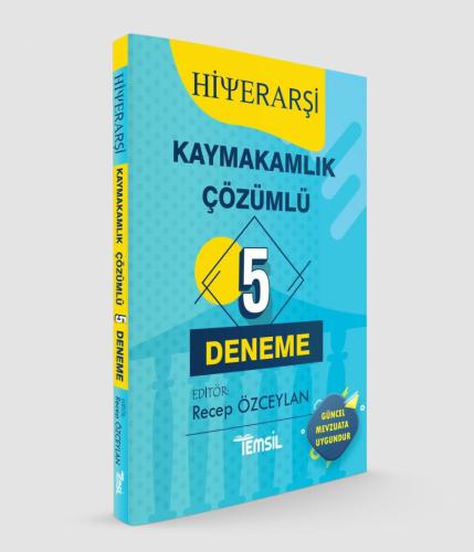 Hiyerarşi Kaymakamlık 5 Çözümlü Deneme