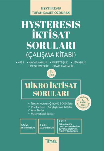 Hysteresis İktisat Soruları Cilt-1 Mikro İktisat - 2026