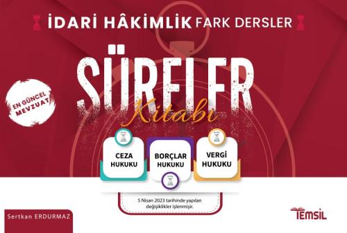 İdari Hakimlik Fark Dersler Süreler Kitabı