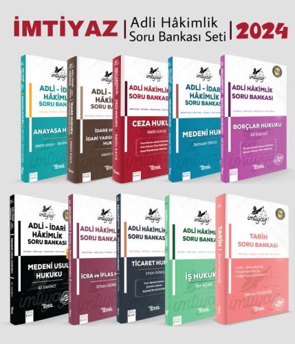 İmtiyaz Adli Hâkimlik Soru Bankası 10'lu Set 2024