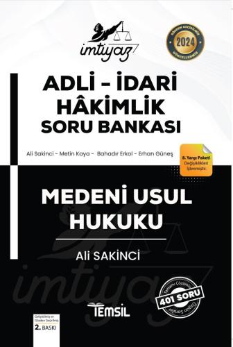 İmtiyaz Adli-İdari Hakimlik Soru Bankası Medeni Usul Hukuku