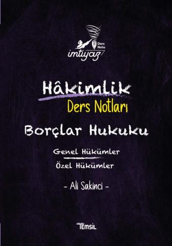 İmtiyaz Borçlar Hukuku Genel Hükümler & Özel Hükümler Ders Notları