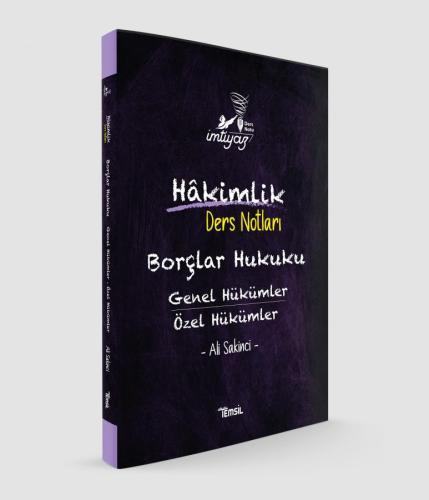 İmtiyaz Borçlar Hukuku Genel Hükümler & Özel Hükümler Ders Notları