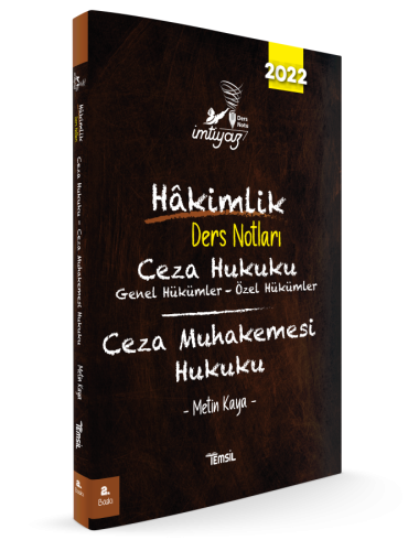 İmtiyaz Ceza Hukuku & Ceza Muhakemesi Hukuku Ders Notları 2. Baskı