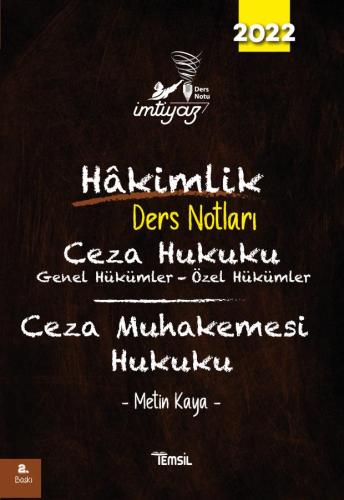 İmtiyaz Ceza Hukuku & Ceza Muhakemesi Hukuku Ders Notları 2. Baskı