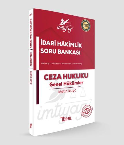 İmtiyaz Ceza Hukuku-Genel Hükümler Soru Bankası