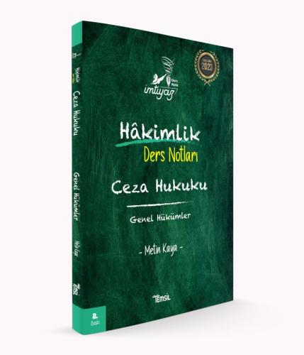 İmtiyaz Ceza Hukuku Genel Hükümler