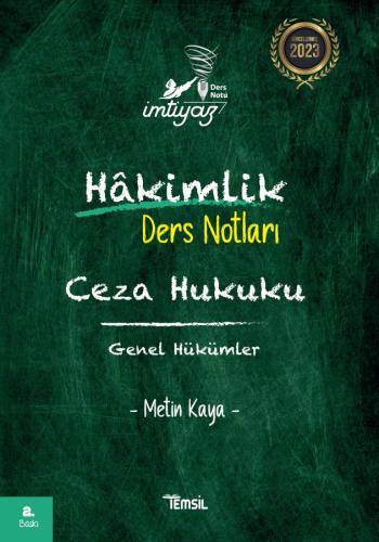 İmtiyaz Ceza Hukuku Genel Hükümler