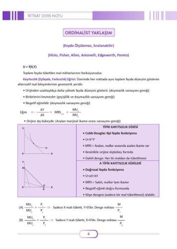 İmtiyaz Hâkimlik Ders Notları İktisat