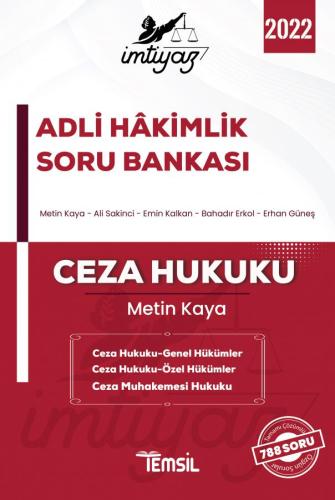 İMTİYAZ HÂKİMLİK SORU BANKASI CEZA HUKUKU