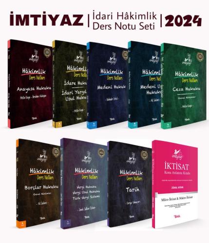 İmtiyaz İdari Hâkimlik Ders Notları 9'lu Set 2024