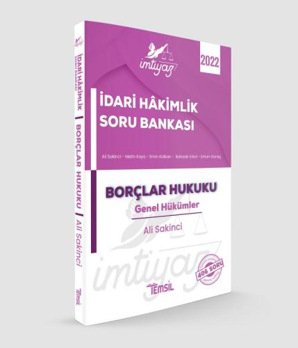 İmtiyaz İdari Hâkimlik Soru Bankası Borçlar Hukuku Genel Hükümler