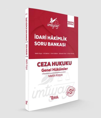 İmtiyaz İdari Hâkimlik Soru Bankası Ceza Hukuku Genel Hükümler