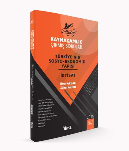 İMTİYAZ Kaymakamlık Çıkmış Sorular Türkiye'nin Sosyo-Ekonomik Yapısı ve İktisat