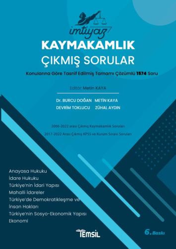 İMTİYAZ KAYMAKAMLIK ÇIKMIŞ SORULAR