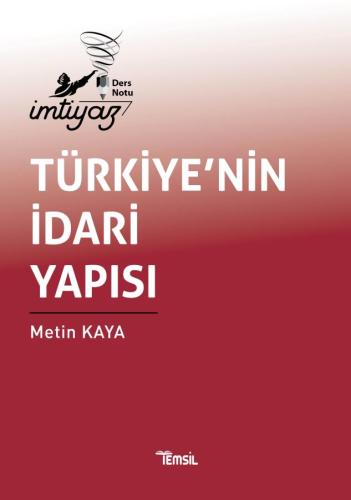 İmtiyaz Kaymakamlık Ders Notu Türkiye'nin İdari Yapısı