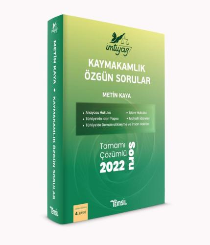 İmtiyaz Kaymakamlık Özgün Sorular 4. Baskı