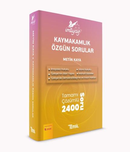 İmtiyaz Kaymakamlık Özgün Sorular