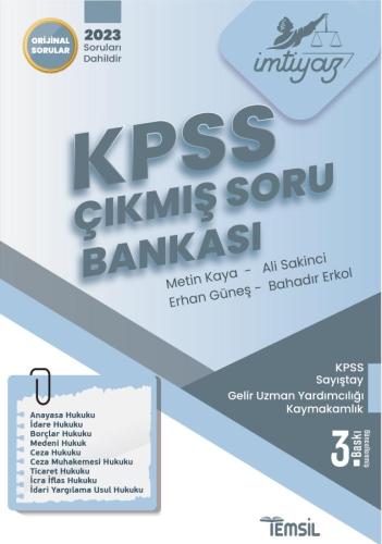 İMTİYAZ KPSS Çıkmış Soru Bankası