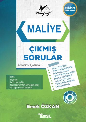 İMTİYAZ Maliye Çıkmış Sorular