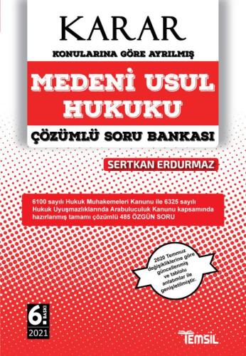 KARAR Medeni Usul Hukuku Çözümlü Soru Bankası