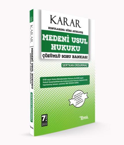 KARAR Medeni Usul Hukuku Çözümlü Soru Bankası